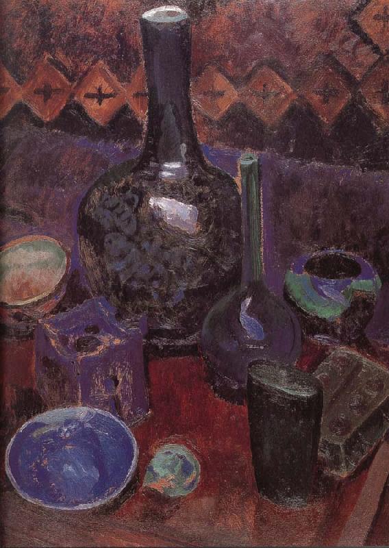 Delaunay, Robert Still life bottle and object oil painting picture